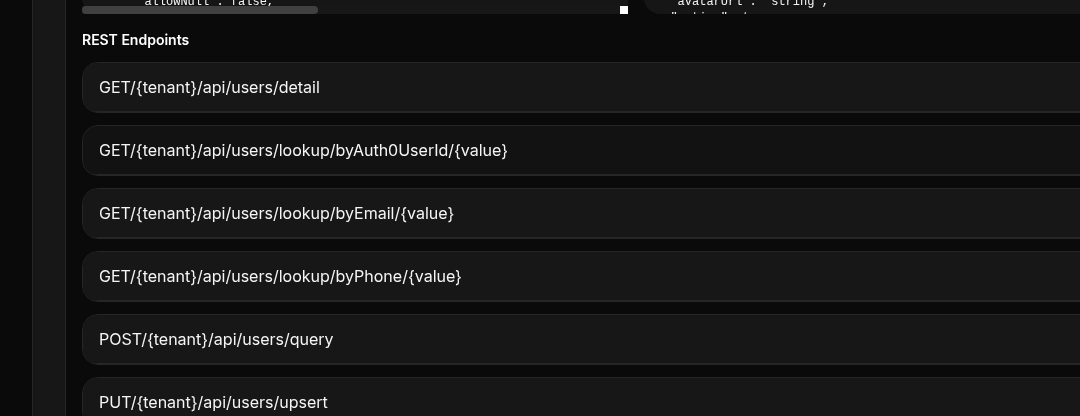 API documentation