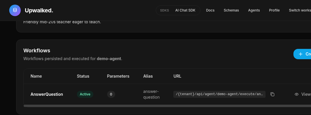 Agent workflows