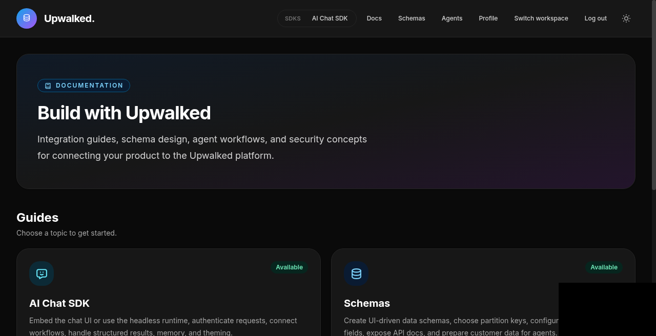 SDK and docs for embedding